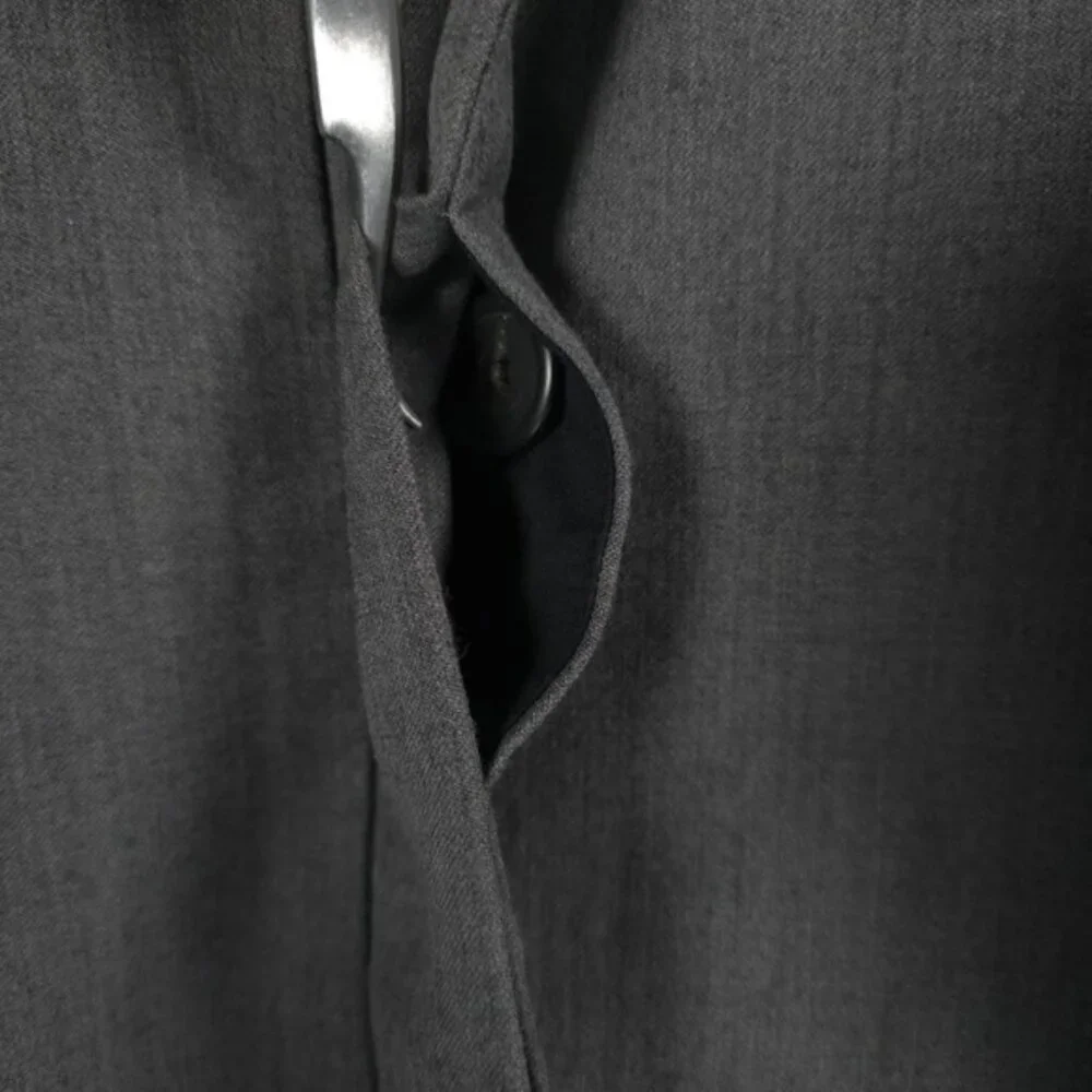 J. CREW SUITING 100% WOOL Hidden Button Jacket‎ Peplum Blazer Coquette Size 12